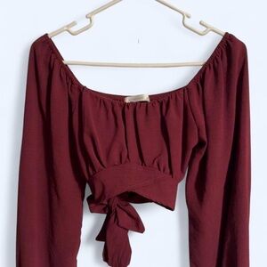 Altar'd State Burgundy Blouse